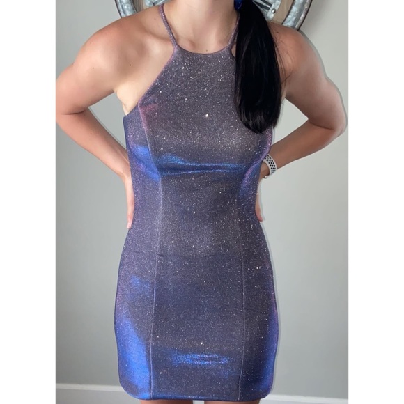 Glitter Sherri Hill Homecoming dress - Picture 2 of 2